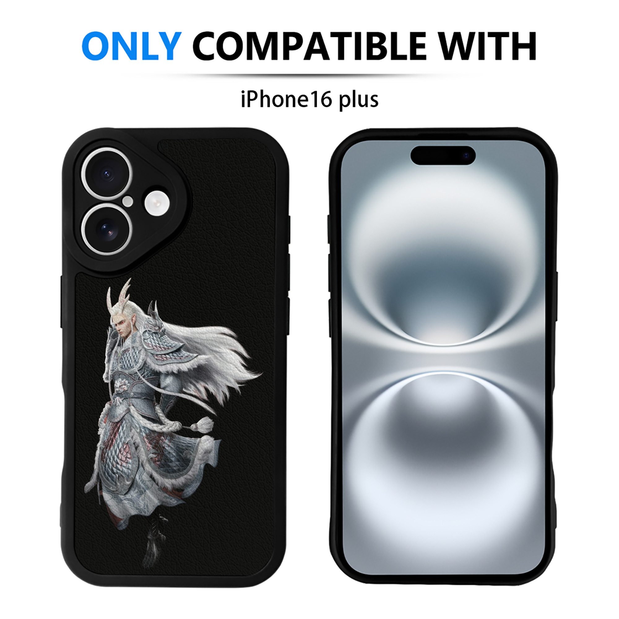 （画像用） Ne Zha 2 ナタ 魔童の大暴れ 【iPhone 16シリーズ対応】シリコンスマホケース（レザー調） 材質：シリコン